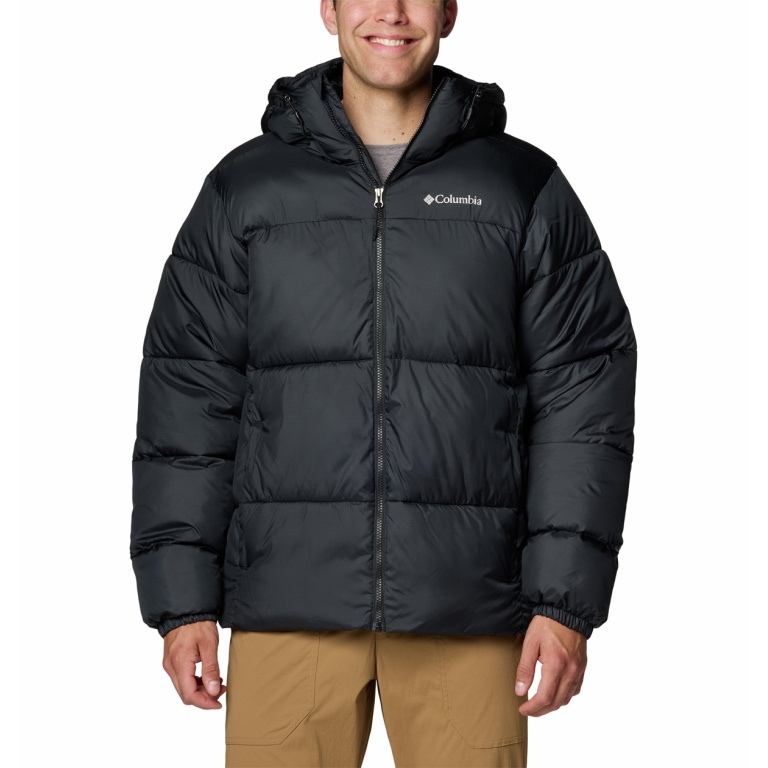 Columbia Winterjacke Puffect II Hooded (Thermarator Isolierung, wasserdicht) schwarz Herren